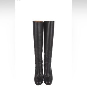 Celine Leather Knee-High Boots